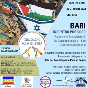 Iniziativa del 26 ottobre a Bari