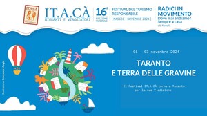 Partite a Maggio dal Monte Catria e dopo aver attraversato tutto lo stivale, giungono a Taranto le “radici in movimento” della XVI^ edizione di IT.A.CA’ Migranti e Viaggiatori - Festival del Turismo responsabile.