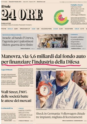 Governo taglia 4,6 miliardi alla riconversione del settore auto per darli all'industria bellica