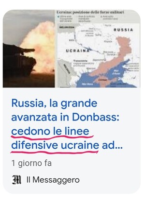 Cedono le linee difensive ucraine