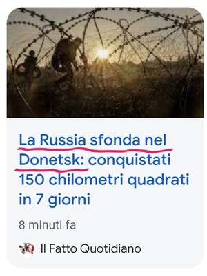 La Russia sfonda le difese ucraine