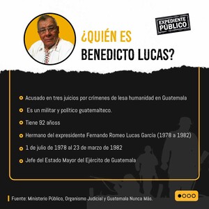 Guatemala: impunità per Benedicto Lucas García