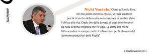 La dichiarazione di Nichi Vendola del maggio 2011 su Emilio Riva