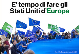 E' tempo di fare gli Stati Uniti d'Europa, Manifestazione March for Europe, Lione, aprile 2024