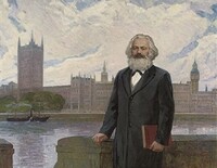 "Karl Marx a Londra", in un dipinto di P. M. Ignatev 