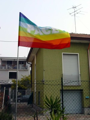 Questa è la mia bandiera, l'ho esposta nel giardino della mia casa di Lodi. Francesco 