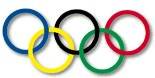 Il simbolo delle olimpiadi, cinque anelli per cinque continenti