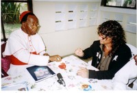 Rino Martinez insieme al cardinale di Kinshasa