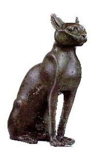 Statuetta di gatto antico Egitto