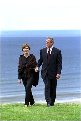 George Bush e consorte
