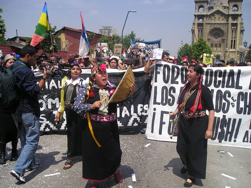 Foro Sociale Cileno: Il popolo mapuche in marcia