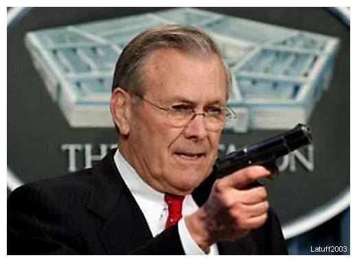 Il capo del Pentagono Donald Rumsfeld