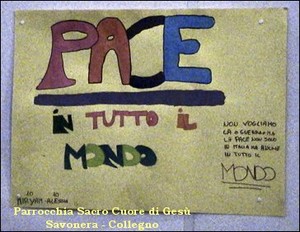 La pace nei disegni dei bambini   Collegno frazione Savonera  Visita il sito con tutti i diseg