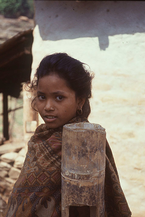 Una donna in una provincia del Nepal