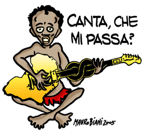Live 8. Vignetta di Mauro Biani http://maurobiani.splinder.com/