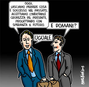 Pragmatismo realista  Vignetta di Mauro Biani