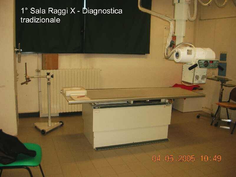 Attrezzature radiologiche provenienti dall'ospedale di Adria. Sono dismesse dall'ospedale ma in buono stato
