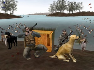 scena di caccia