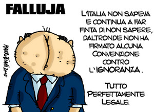 Ancora Falluja. Vignetta di Mauro Biani http://maurobiani.splinder.com/