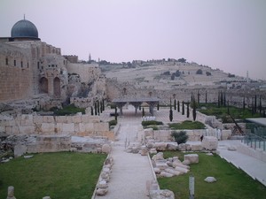 Gerusalemme: sullo sfondo, il monte degli ulivi