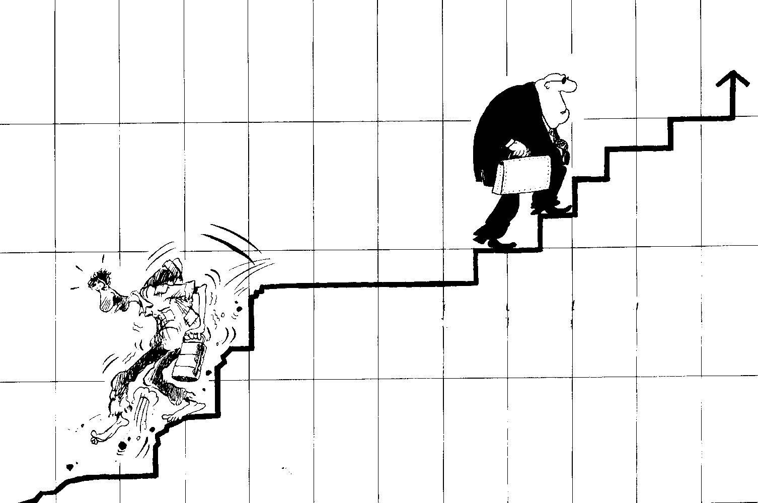 Vignetta l'economia liberista penalizza il povero ed arricchisce il ricco