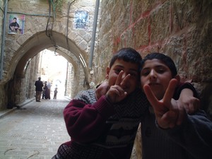 Nablus: bambini palestinesi