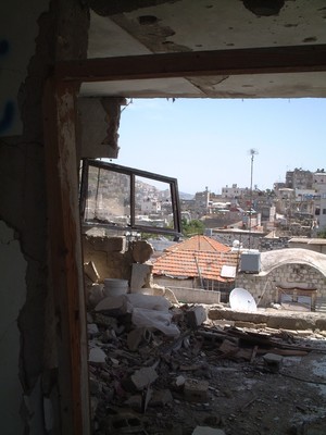 Nablus: casa distrutta