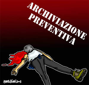 Giuliani, archiviazione preventiva  Vignetta di Mauro Biani