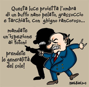 Berluscombra  Vignetta di Mauro Biani