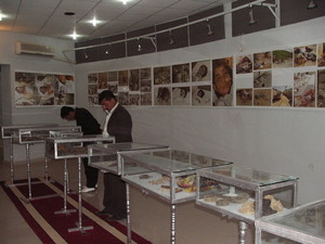 Mausoleo di Halabja: Immagini della strage del 1988 e nelle bacheche, oggetti appartenuti alle vittime.