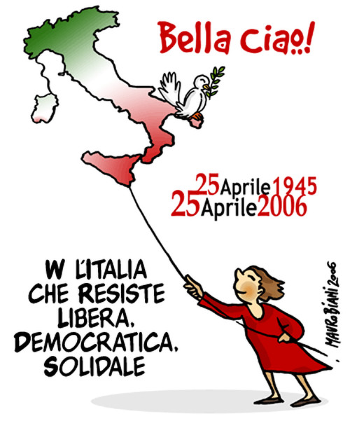 25 aprile. Vignetta di Mauro Biani http://maurobiani.splinder.com/