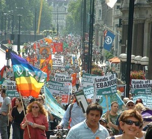 Marcia per la pace a Londra