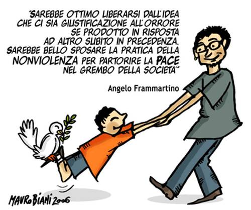 Angelo Frammartino. Vignetta di Mauro Biani http://maurobiani.splinder.com/