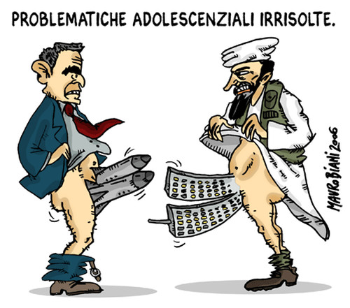 Problematiche adolescenziali irrisolte. Vignetta di Mauro Biani http://maurobiani.splinder.com/ 