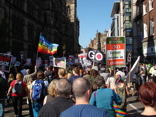 Manchester 23 Settembre 2006 - Stop the war marcia, di protesta contro la politica estera del partito laborista.