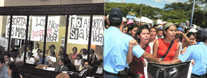 Dentro la Asamblea solo i movimenti anti abortisti - Fuori, sotto il sole, la protesta della società civile
