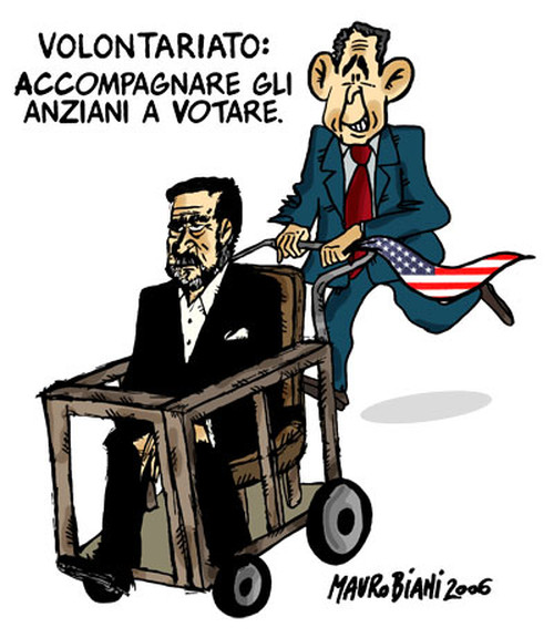 Usa, elezioni 2006. Vignetta di Mauro Biani http://maurobiani.splinder.com/