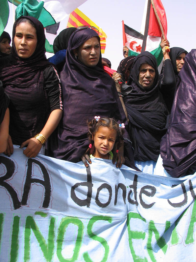 Marcia di protesta contro il muro della vergogna nel Sahara Occidentale