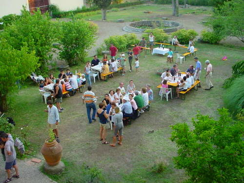 momonto di preghiera nel Giardino - Gruppo di Verona - luglio 2002