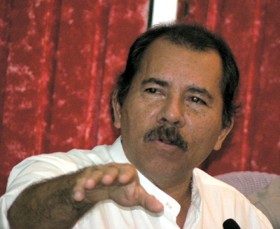Il presidente del Nicaragua Daniel Ortega Saavedra 