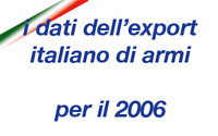 Relazione export armi italiane 2006