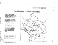 Mappa dei bombardamenti con uranio impoverito in Kosovo. A cura della Nato (sia la mappa che i bombardamenti).