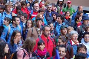 Foto della Marcia Perugia-Assisi 2007 - scout in marcia